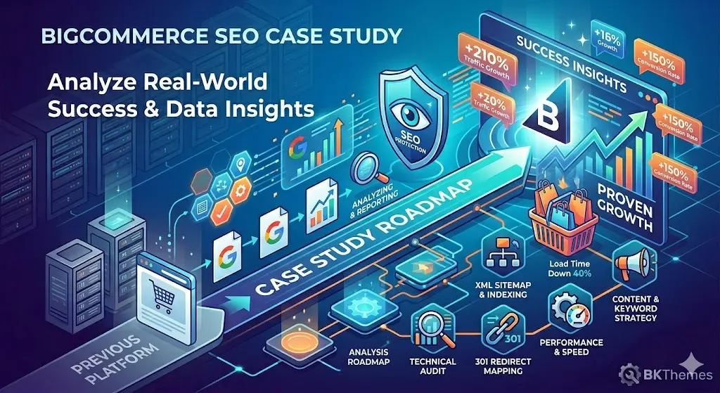 BigCommerce SEO Case Study: How BKThemes Improved Rankings, Google Maps Visibility, and Conversions BigCommerce SEO Case Study: How BKThemes Improved Rankings, Google Maps Visibility, and Conversions